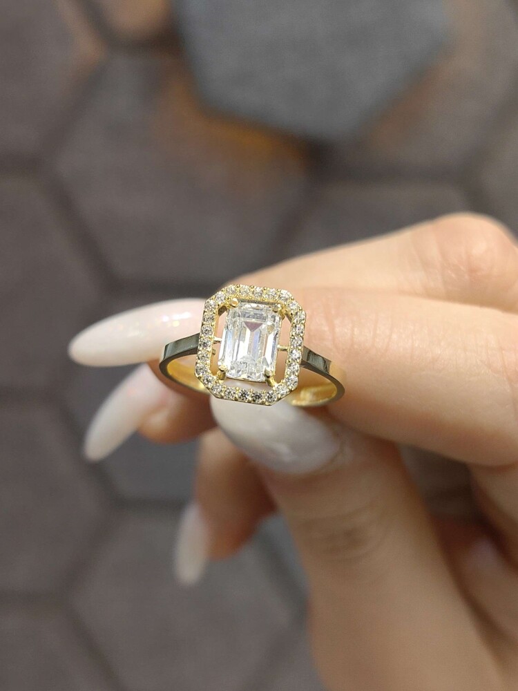 8 AYAR ZARİF BAGET ALTIN YÜZÜK YZ002648 - 2